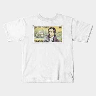 Vintage French Polynesia 1988 Stamp of Pastor Henry NOTT Kids T-Shirt